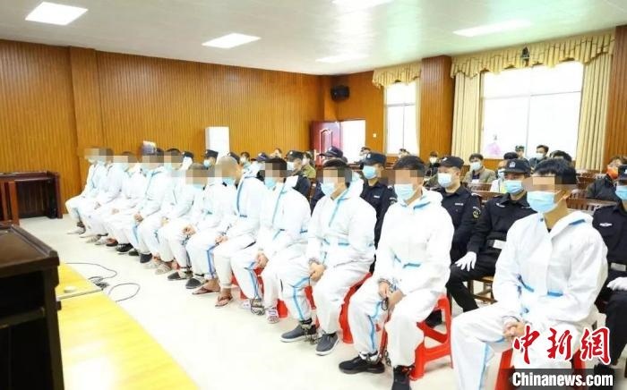 圖為庭審現(xiàn)場?！|蘭法院 攝