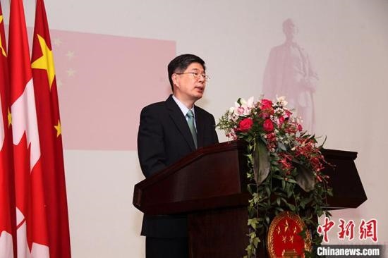 資料圖：中國(guó)駐加大使叢培武。<a target='_blank' href='/'>中新社</a>記者 余瑞冬 攝