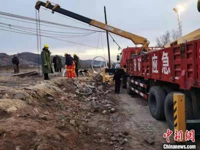 救援現(xiàn)場。 現(xiàn)場工作人員 供圖