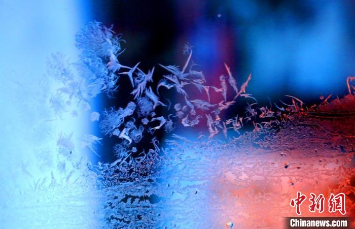 點(diǎn)點(diǎn)冰花像一個(gè)個(gè)小精靈?！O書程 攝