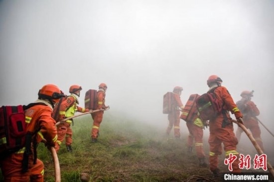 演練現(xiàn)場。瀘州消防供圖