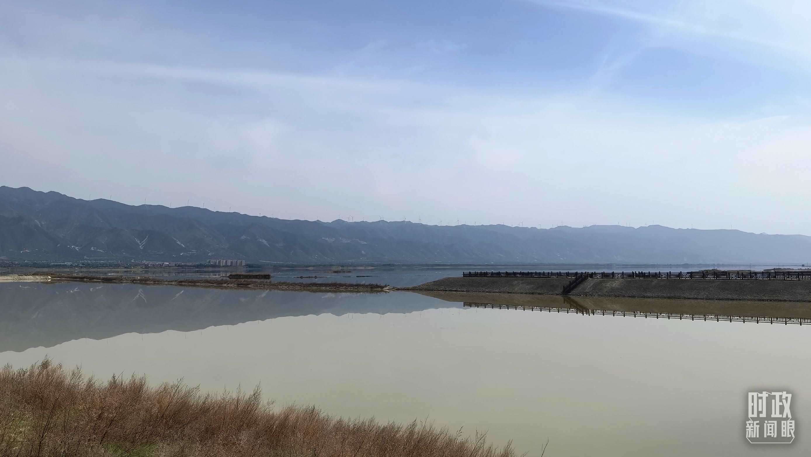 △運城鹽湖。（總臺央視記者馬亞陽拍攝）