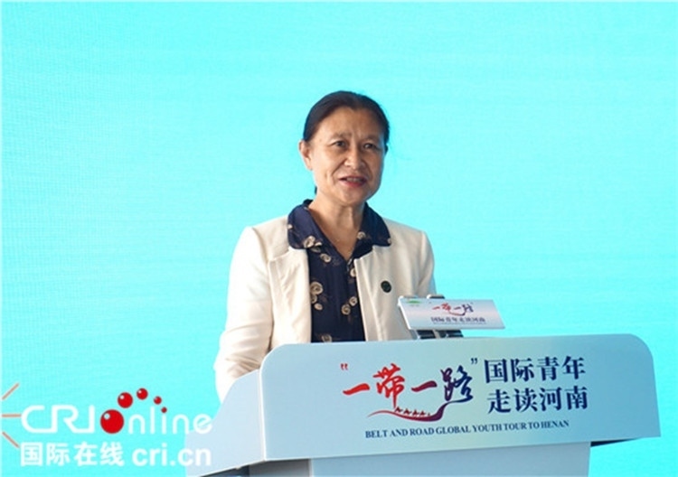 中國人民對外友好協(xié)會二級巡視員李冬梅致辭。賈親親 攝