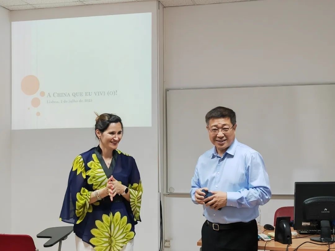 里斯本大學(xué)孔子學(xué)院組織漢語(yǔ)角活動(dòng)。 圖片來(lái)源：里斯本大學(xué)孔子學(xué)院公眾號(hào)