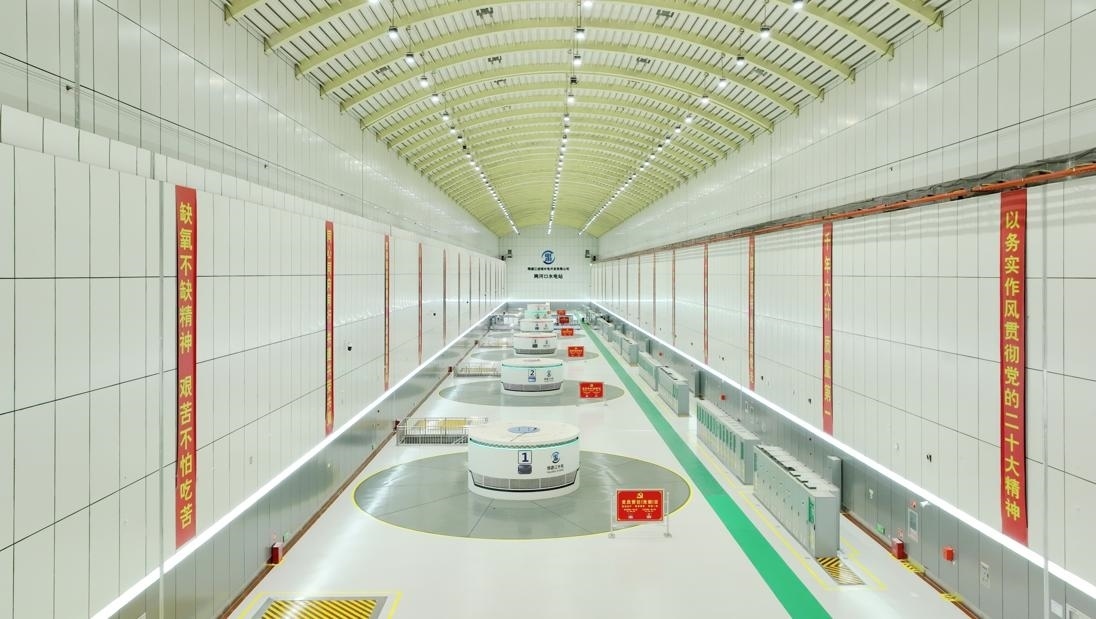 雅礱江兩河口水電站地下廠房。受訪者供圖