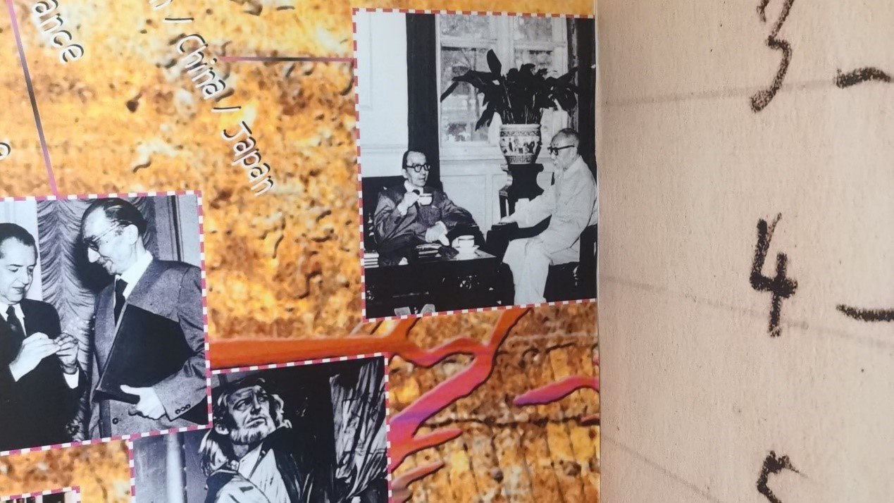 1957年，卡贊扎基斯第二次訪問中國(guó)，期間與作家茅盾進(jìn)行交流。人民網(wǎng)記者 葛泰佚攝