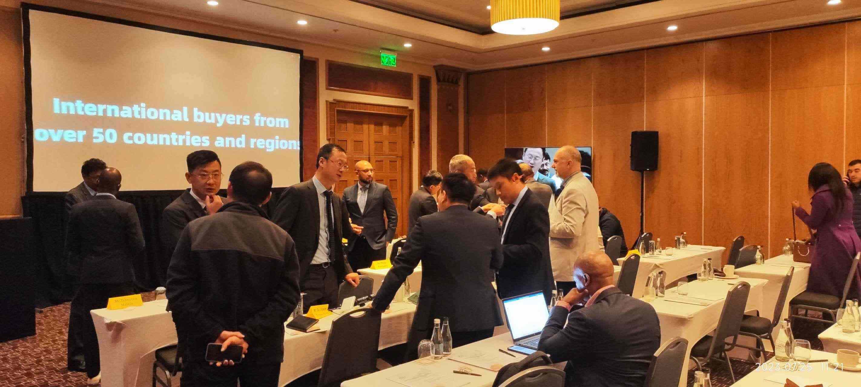 中南企業(yè)現(xiàn)場(chǎng)交流。圖片來源：貿(mào)促會(huì)