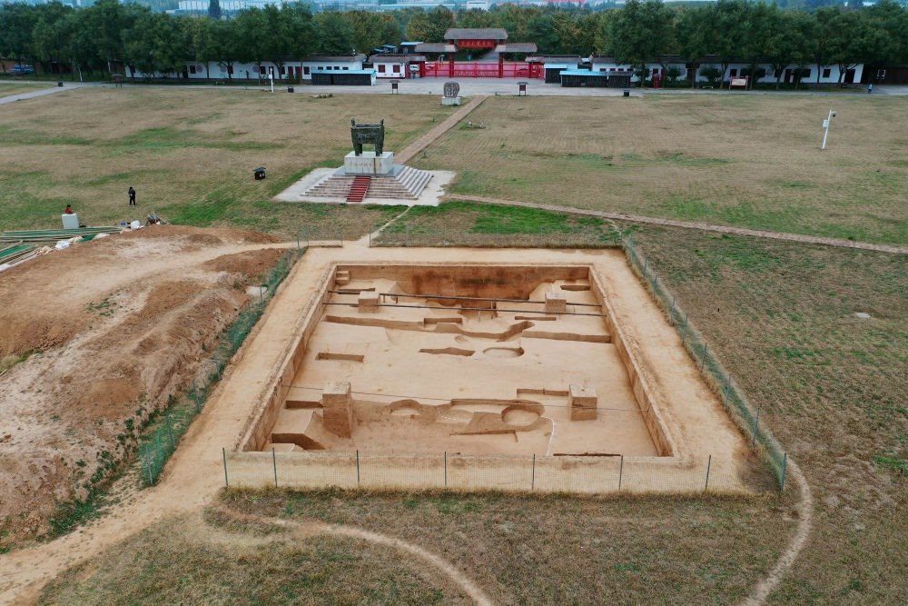 2022年河南安陽市殷墟商王陵區(qū)第三地點發(fā)掘現(xiàn)場（資料照片）。新華社發(fā)