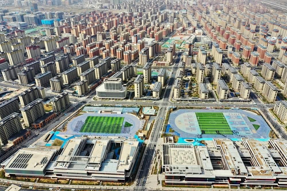 這是雄安新區(qū)容東片區(qū)（2023年3月24日攝，無人機(jī)照片）。新華社記者 牟宇 攝