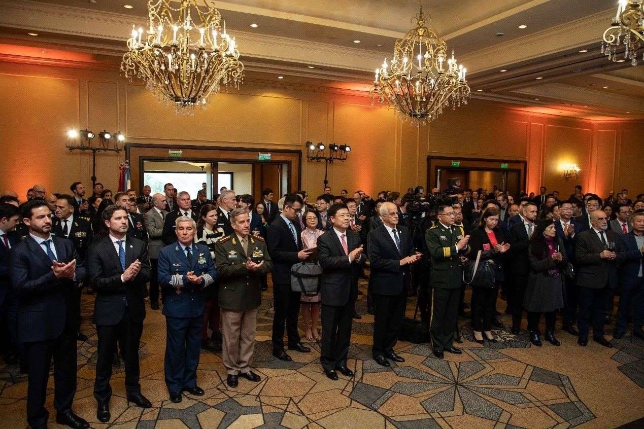 招待會(huì)現(xiàn)場(chǎng)氣氛熱烈友好。中國(guó)駐阿根廷大使館供圖