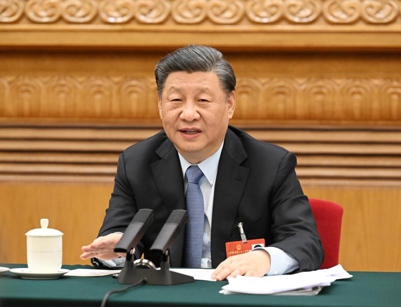 2023年3月5日，習(xí)近平總書(shū)記參加十四屆全國(guó)人大一次會(huì)議江蘇代表團(tuán)審議。