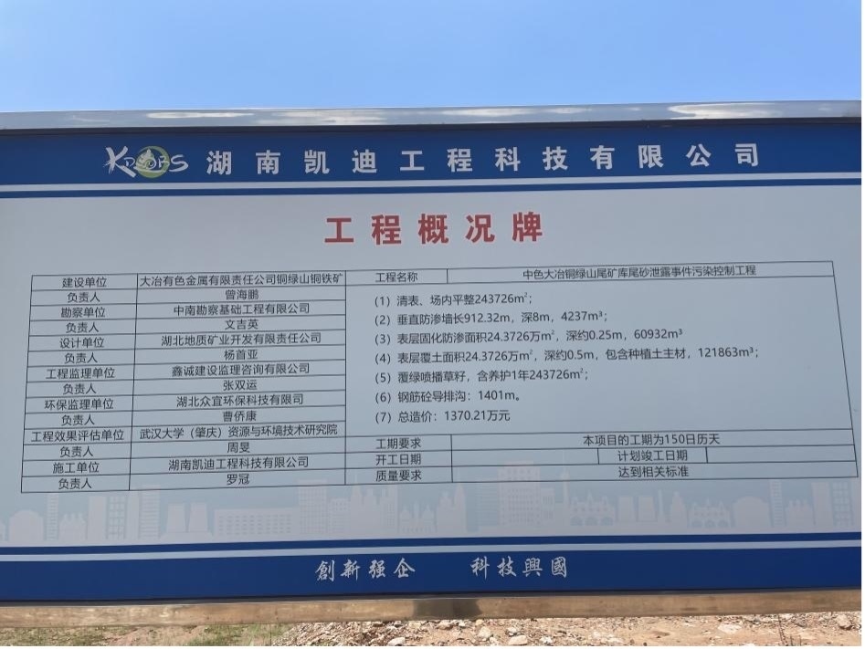 工程概況牌。 人民網(wǎng)記者 楊喬攝