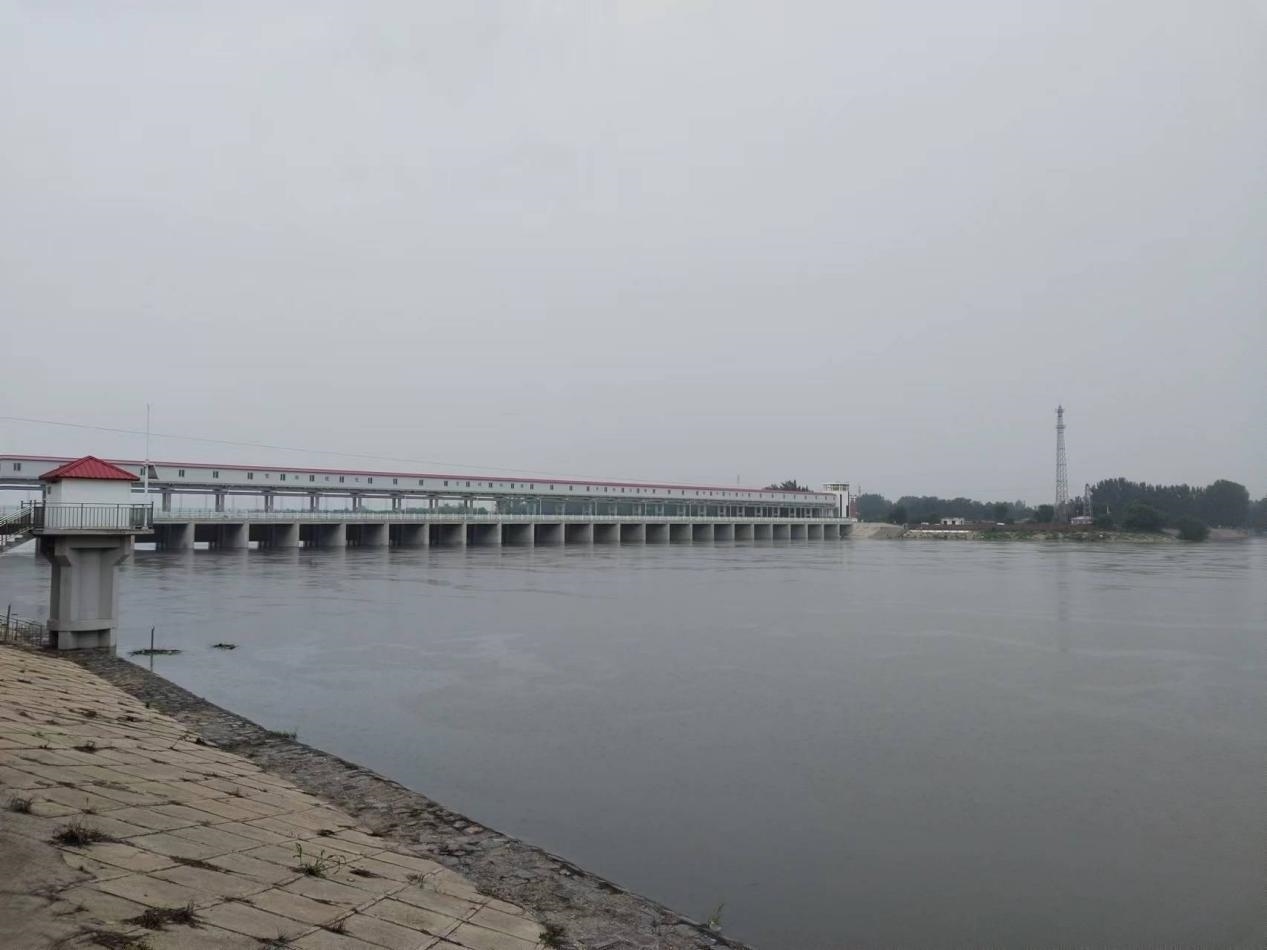 獨(dú)流減河進(jìn)洪閘。受訪者供圖