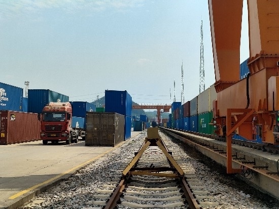 廣州東部公鐵聯(lián)運(yùn)樞紐（增城西站）。人民網(wǎng) 王雅蝶攝