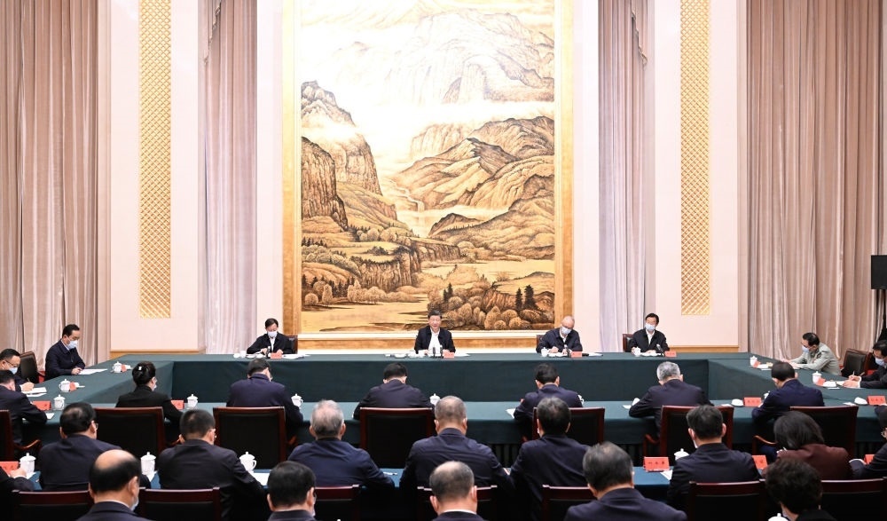  2023年5月17日上午，習(xí)近平在西安聽取陜西省委和省政府工作匯報并發(fā)表重要講話。