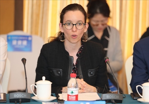 法國(guó)駐華大使館公使銜參贊白美燕致辭。主辦方供圖