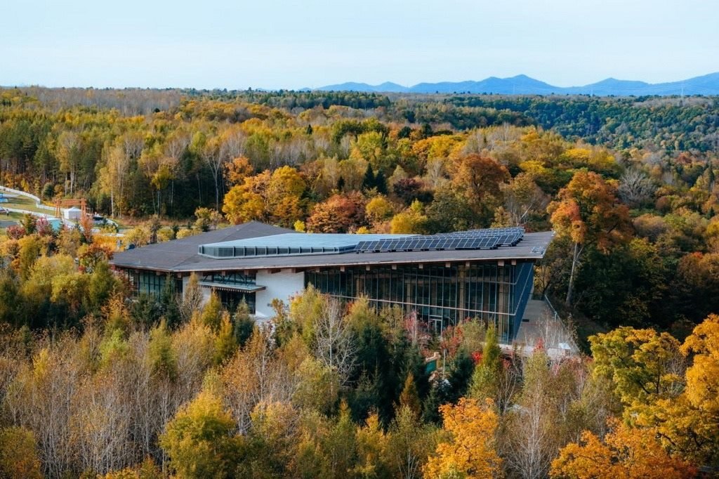 園區(qū)在多棟建筑上都安裝有分布式光伏發(fā)電設(shè)施。邱活攝