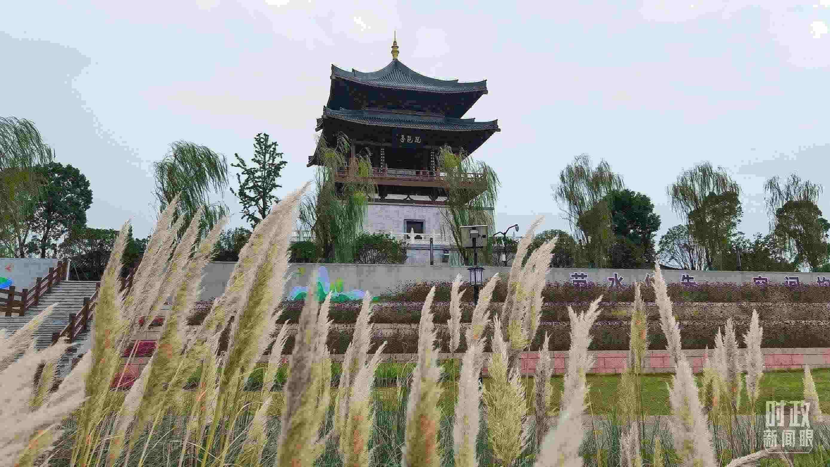 △長江國家文化公園九江城區(qū)段。（總臺央視記者程鋮拍攝）