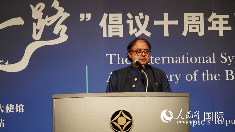 巴基斯坦駐日大使塔拉爾發(fā)言。人民網(wǎng) 蔣曉辰攝