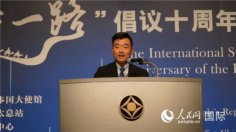 泰中“一帶一路”研究中心主任威倫發(fā)言。人民網(wǎng) 蔣曉辰攝