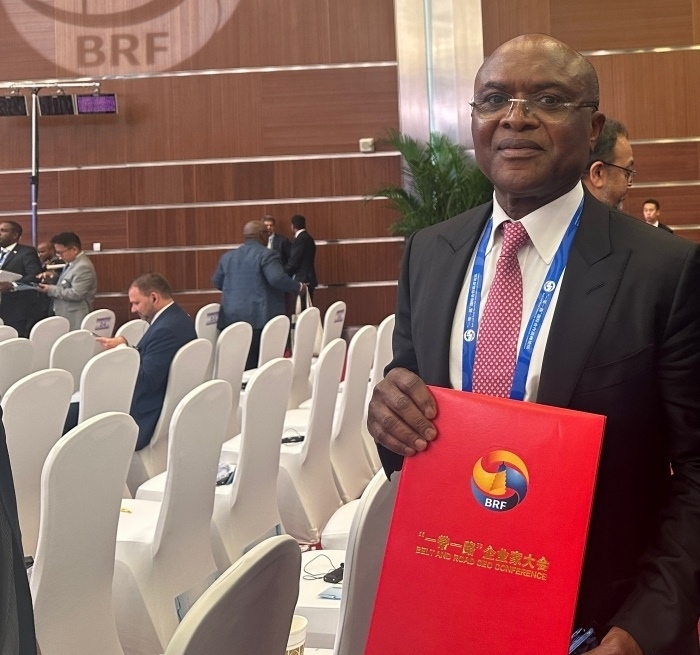 “一帶一路”企業(yè)家大會的外方代表。人民網(wǎng)記者 申佳平攝