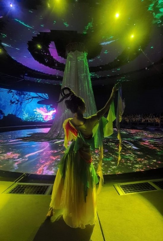 《天釀》演出場(chǎng)景。本報(bào)記者常雯宜攝