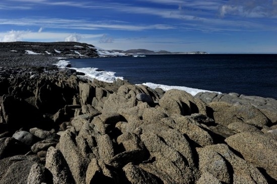 羅斯海恩克斯堡島的夏季風(fēng)光。新華社記者 張建松 攝