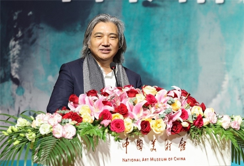 吳為山致辭。主辦方供圖