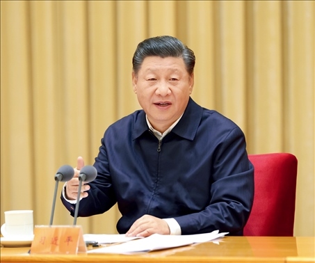 2020年11月16日至17日，中央全面依法治國(guó)工作會(huì)議在北京召開。中共中央總書記、國(guó)家主席、中央軍委主席習(xí)近平出席會(huì)議并發(fā)表重要講話。圖/新華社記者 龐興雷 攝