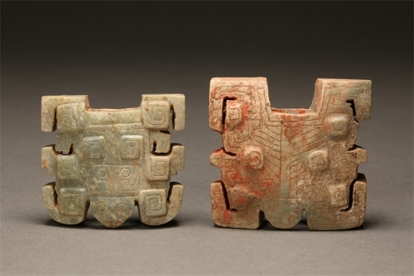 獸面形玉飾件。國家文物局供圖