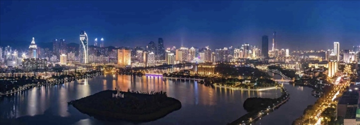 筼筜夜色。（圖源：人民日報）