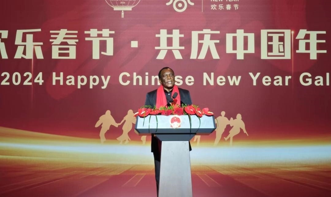 南非駐華大使謝勝文閣下致辭。中國駐南非大使館供圖