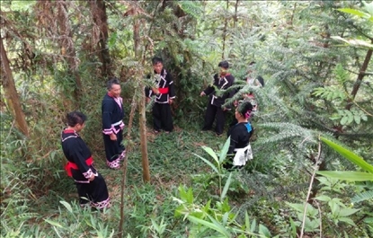 “瑤老”人民調(diào)解員翻山越嶺開展現(xiàn)場(chǎng)調(diào)解。