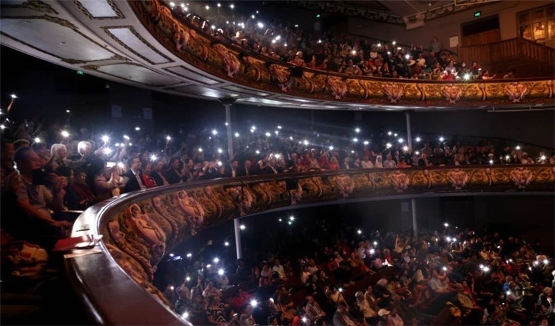 2024年“四海同春”慰?jī)S訪演團(tuán)亞太團(tuán)新西蘭惠靈頓演出現(xiàn)場(chǎng)。圖片由陸欣讌、孟韜、葉勇提供