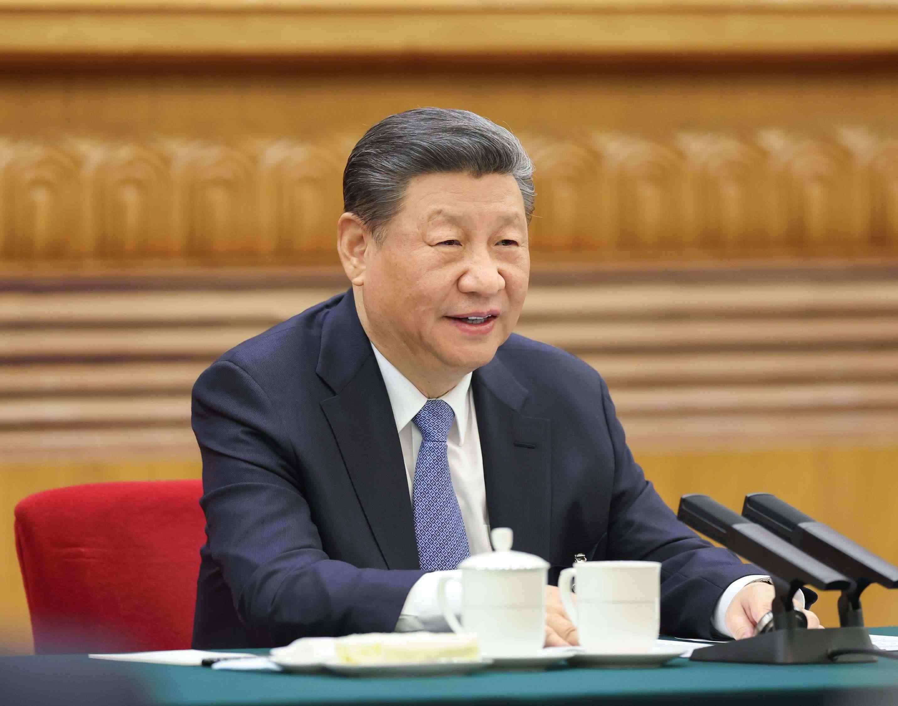 △ 2024年3月5日，習(xí)近平總書記參加他所在的十四屆全國人大二次會議江蘇代表團(tuán)審議。