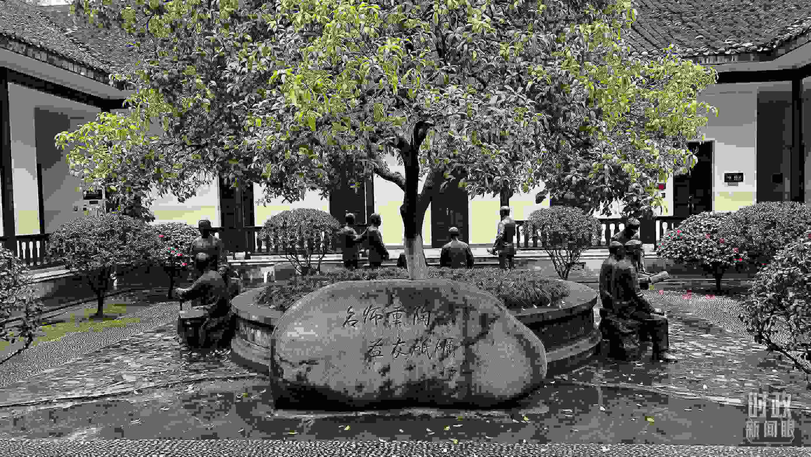 △湖南第一師范學院（城南書院校區(qū)）。（總臺央視記者覃思拍攝）