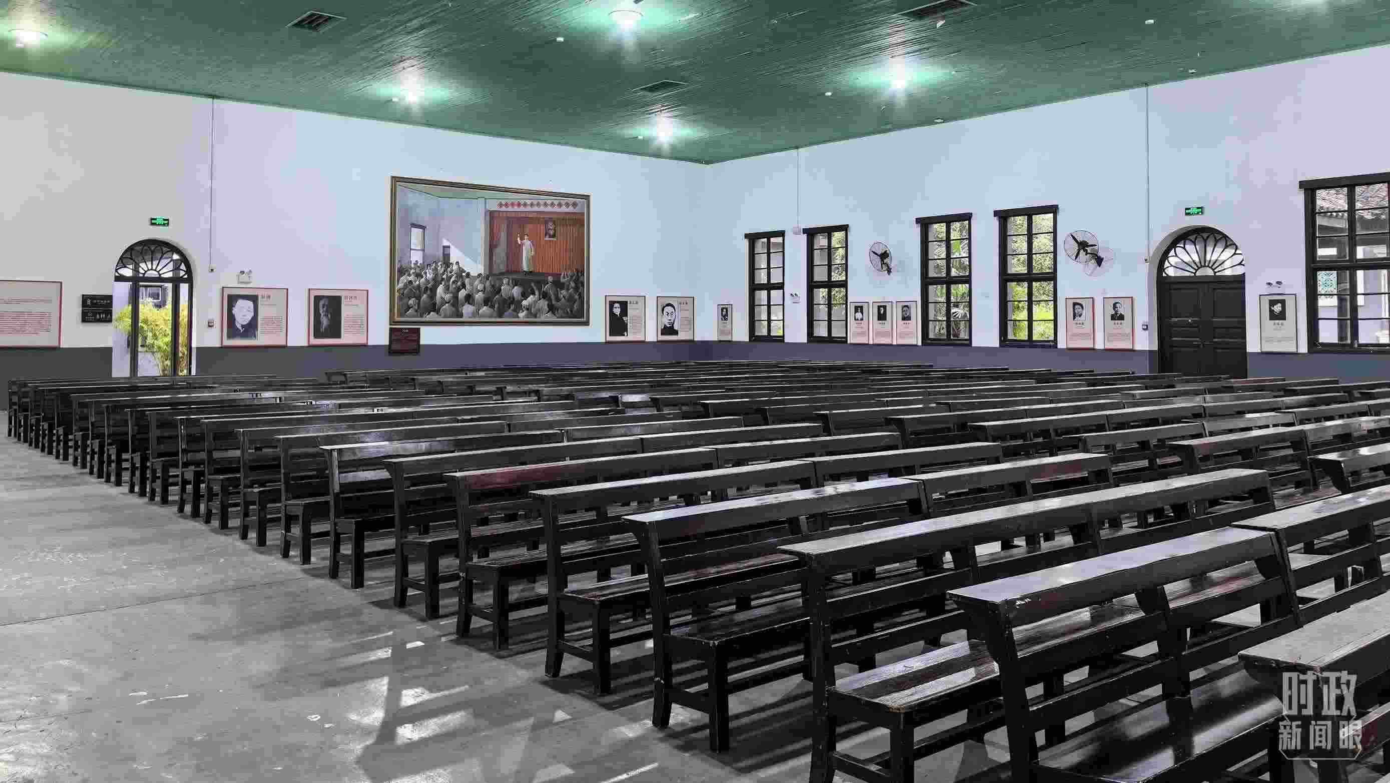 △湖南第一師范學院（城南書院校區(qū)）大禮堂。（總臺央視記者趙化拍攝）