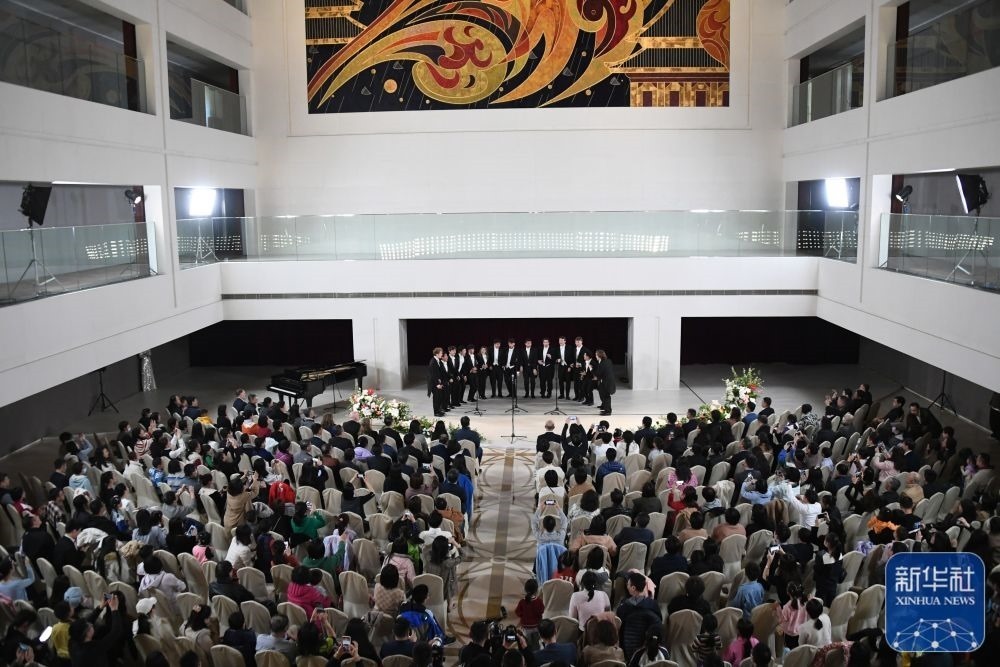 3月21日拍攝的“春暖·金融街韻律專場音樂會”現(xiàn)場。新華社記者 任超 攝