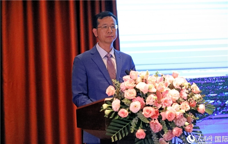 外交部外事管理司副司長姚紹俊在宣介會上致辭。人民網(wǎng)記者趙益普