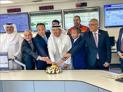 圖為燃機(jī)點火儀式，主辦方供圖