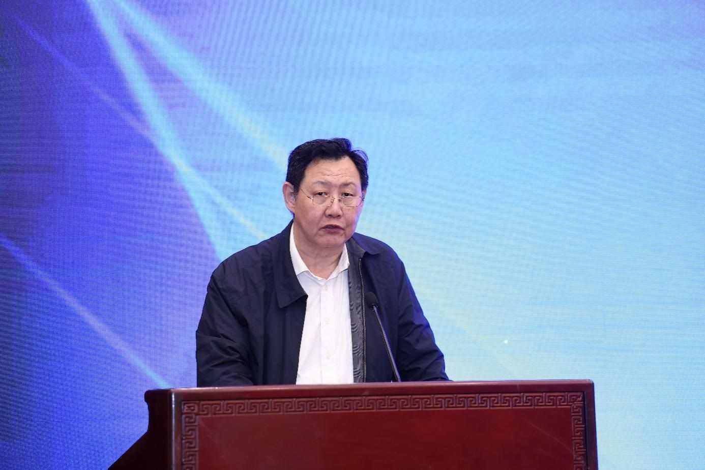 中國(guó)物流與采購(gòu)聯(lián)合會(huì)黨委副書記余平致辭。主辦方供圖