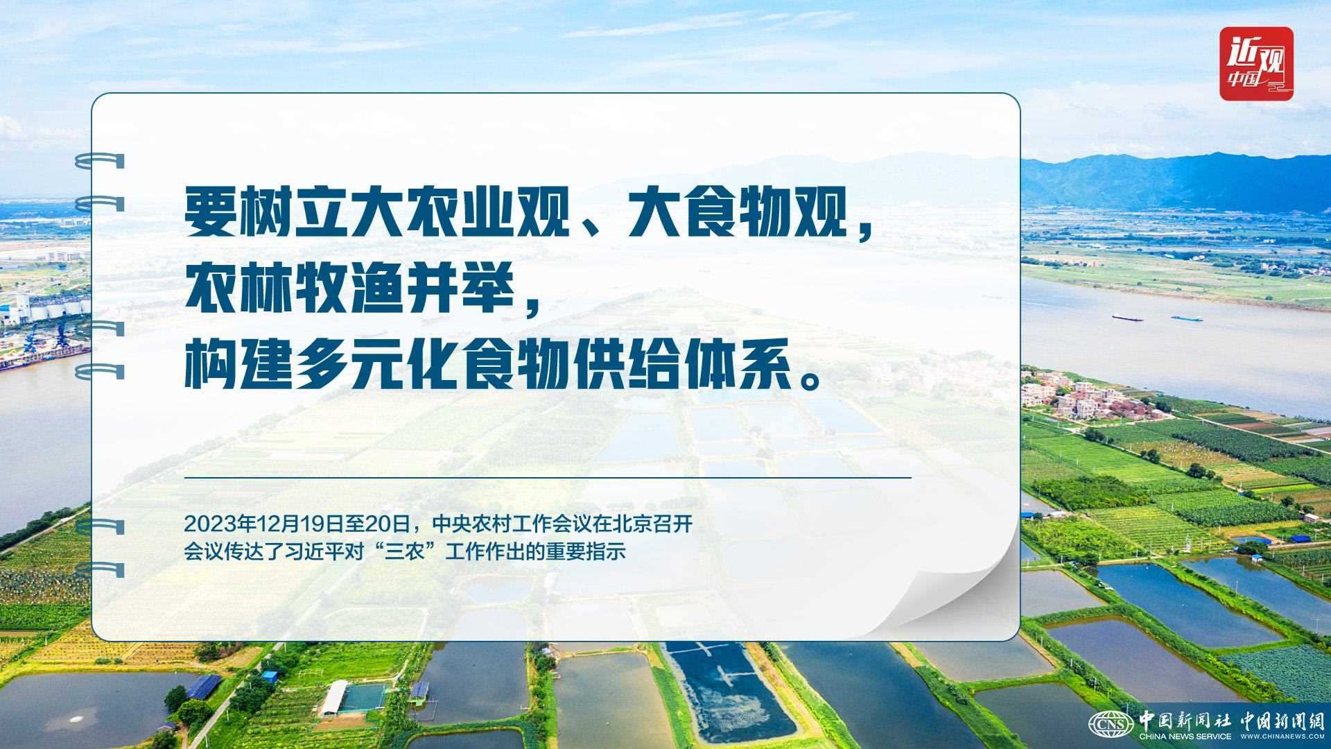 習近平：樹立大食物觀，構建多元化食物供給體系
