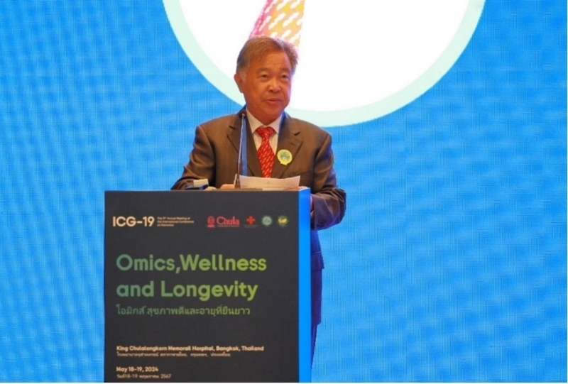 朱拉隆功大學(xué)醫(yī)學(xué)院副院長(zhǎng)沃拉蘇克·肖特勒蘇克發(fā)表主旨演講。主辦方供圖