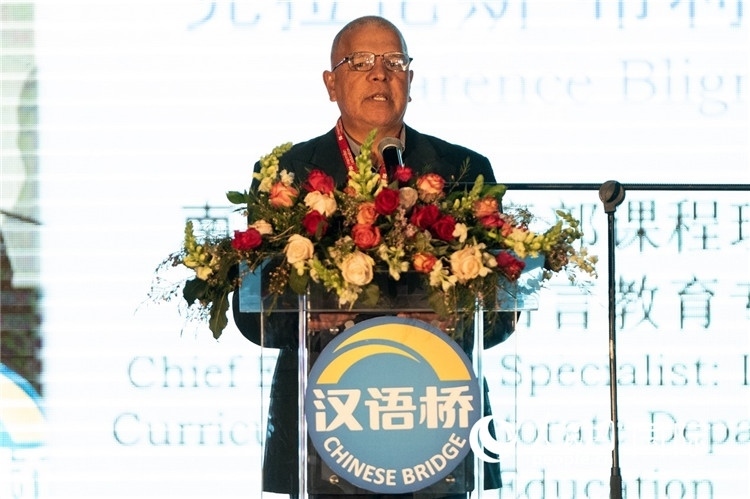 南非基教部專家克拉倫斯·布利格諾特做主旨發(fā)言。人民日?qǐng)?bào)非洲中心分社 希拉茲·莫林?jǐn)z