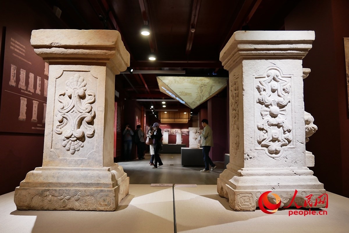 2023年回歸圓明園的石柱。人民網(wǎng)記者 韋衍行攝