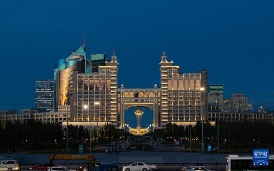 這是7月1日拍攝的哈薩克斯坦首都阿斯塔納街景。新華社記者 白雪騏 攝