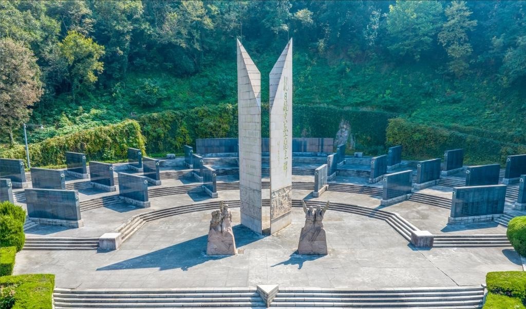 抗日航空英烈紀(jì)念碑廣場(chǎng)。（受訪單位供圖）