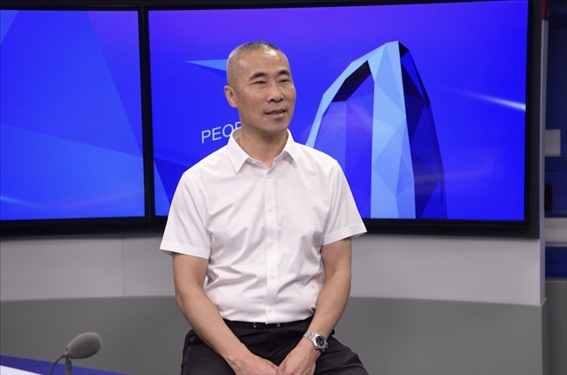 福建省晉江市工商聯(lián)黨組成員王建回。人民網(wǎng)記者 王曉嘯攝