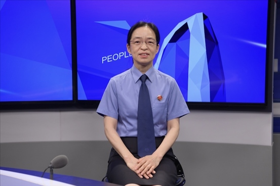 最高人民檢察院行政檢察廳二級高級檢察官張立新。人民網(wǎng)記者 王曉嘯攝