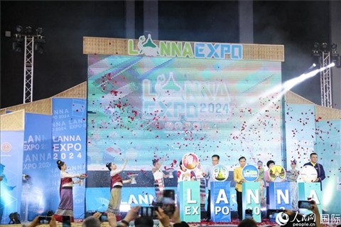 7月9日，2024年蘭納博覽會開幕式在清邁國際會展中心舉行。人民網記者楊一攝